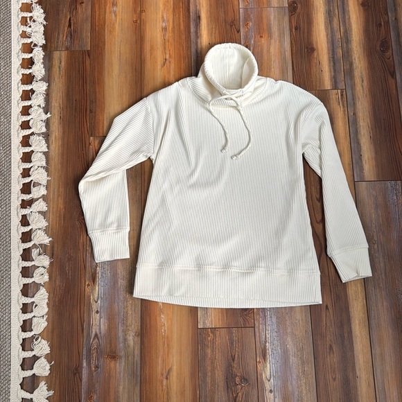 Haven Well Within Velour Ribbed Funnel Neck Pullover small - Picture 2 of 8